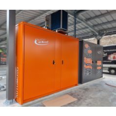   Tehnologie de spălătorie auto self-service cu 3 posturi, integrată într-un dulap.
