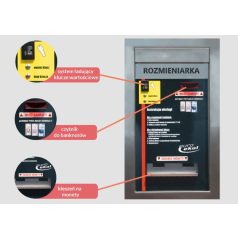 Schimbător de bancnote Euro-Ekol, model cu 2 hoppers